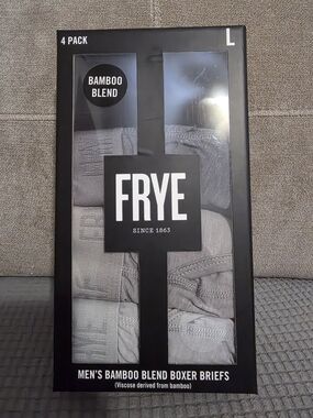 Frye Men's Bamboo Blend Boxer Briefs - Gray (4 Pack)